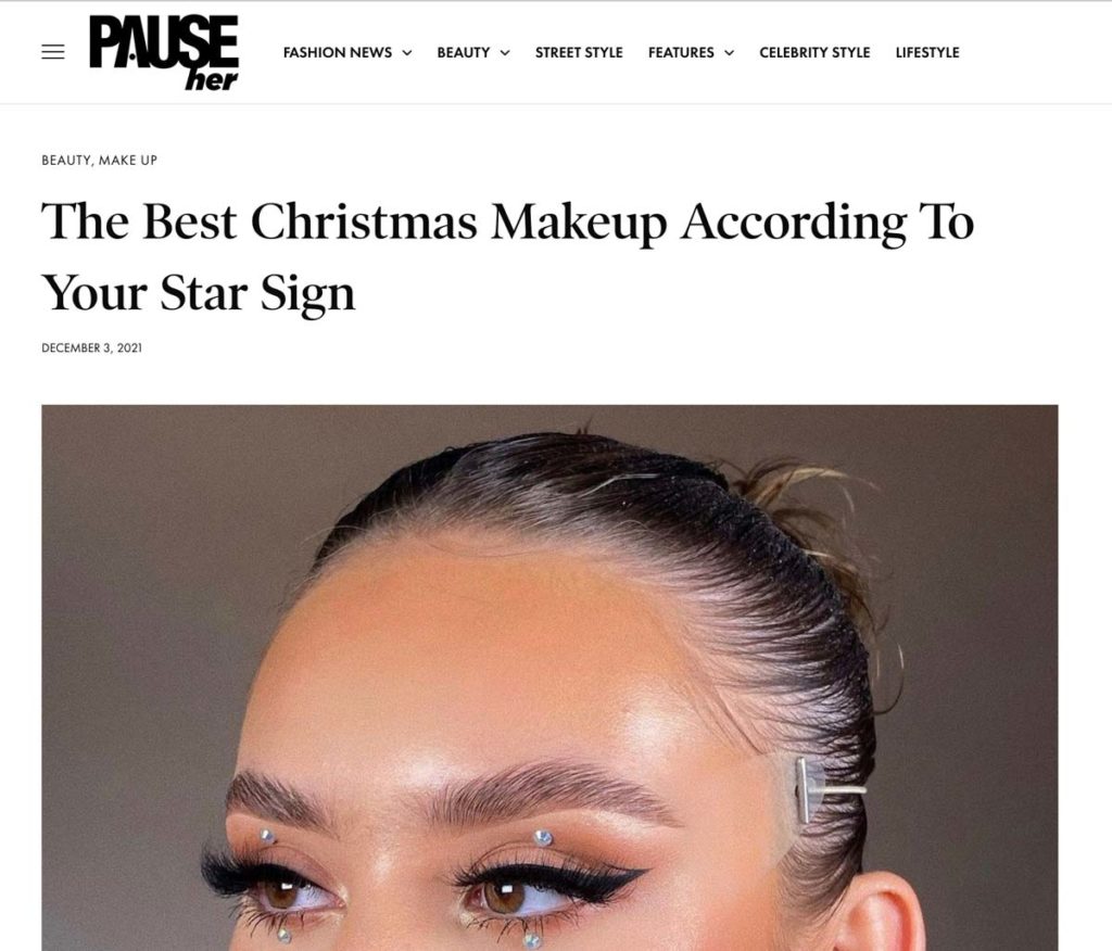 Christmas Makeup Star Signs GlamCandy