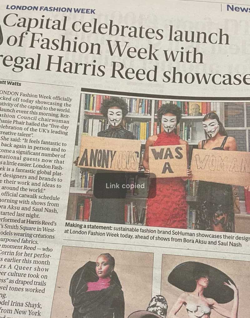 London Fashion Week - So Human Show GlamCandy
